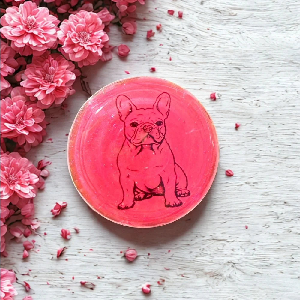 Pink French Bulldog Phone Grip